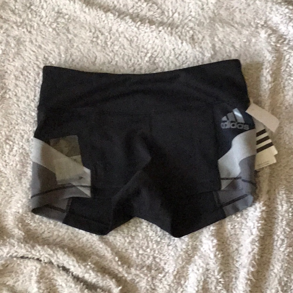NWT Adidas Athletic Shorts in Black/Sharp Grey